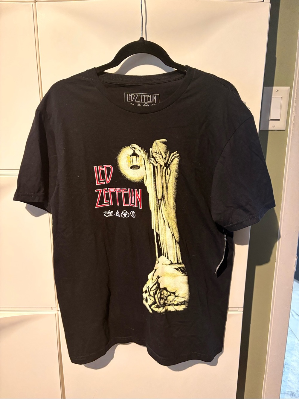 Black Graphic Band Tee